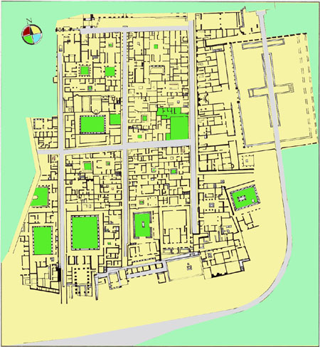 Mappa degli Scavi Archeologici